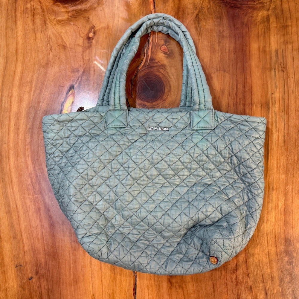 MZ Wallace New York X Barre 3 Shoulder Bag Quilted Leather Purse Goldwell H3-9